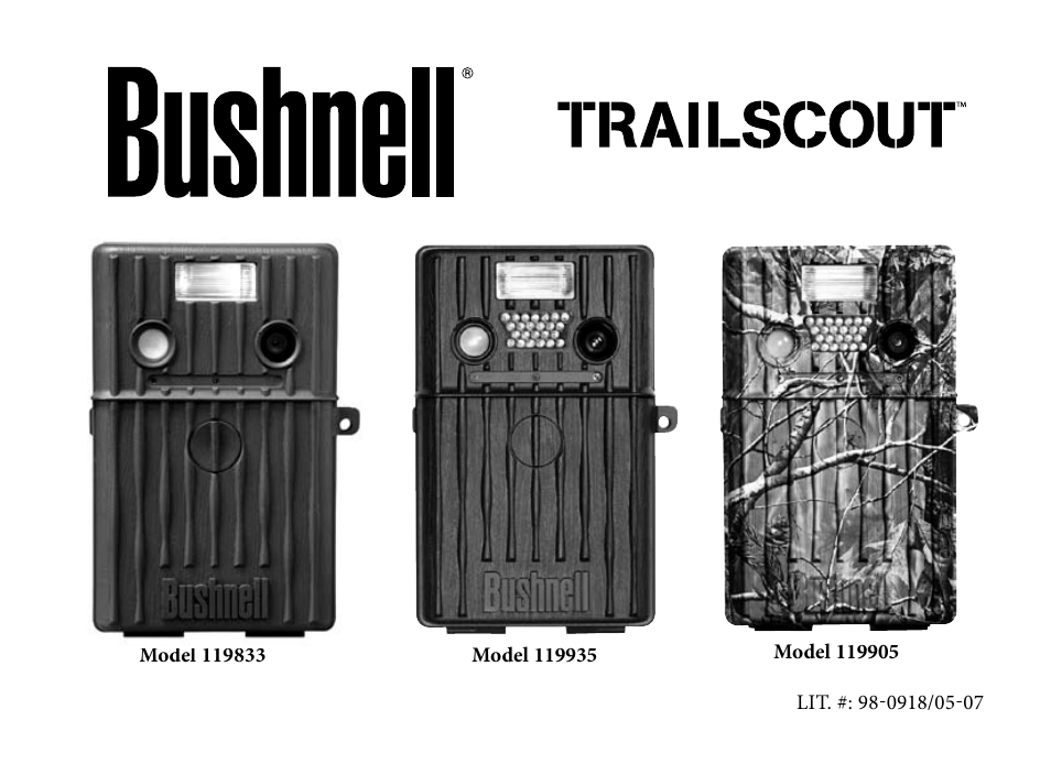 Bushnell TRAILSCOUT 119935 User Manual | 124 pages