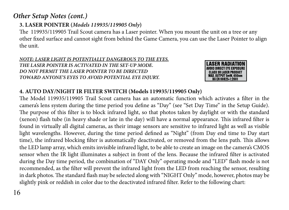 Bushnell TRAILSCOUT 119935 User Manual | Page 16 / 124