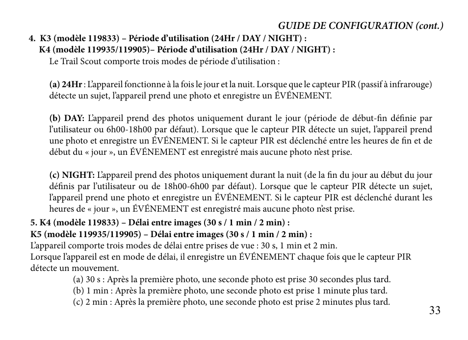 Bushnell TRAILSCOUT 119935 User Manual | Page 33 / 124