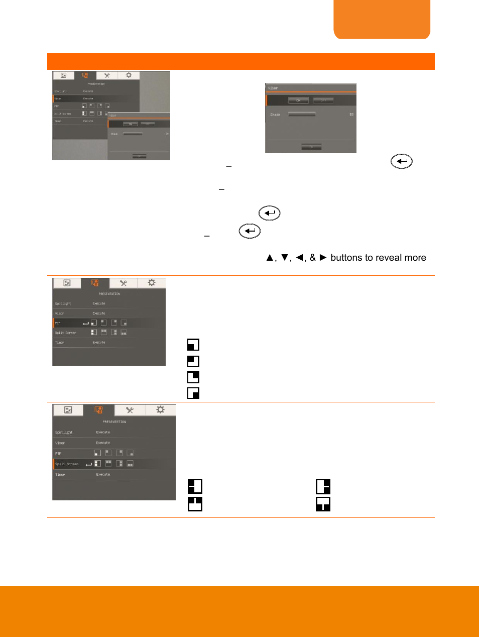 Split screen, English | AVer PL50 user manual User Manual | Page 28 / 46