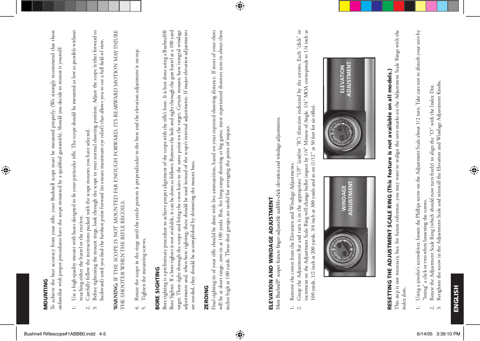 Bushnell 98-0603/06-05 User Manual | Page 3 / 25