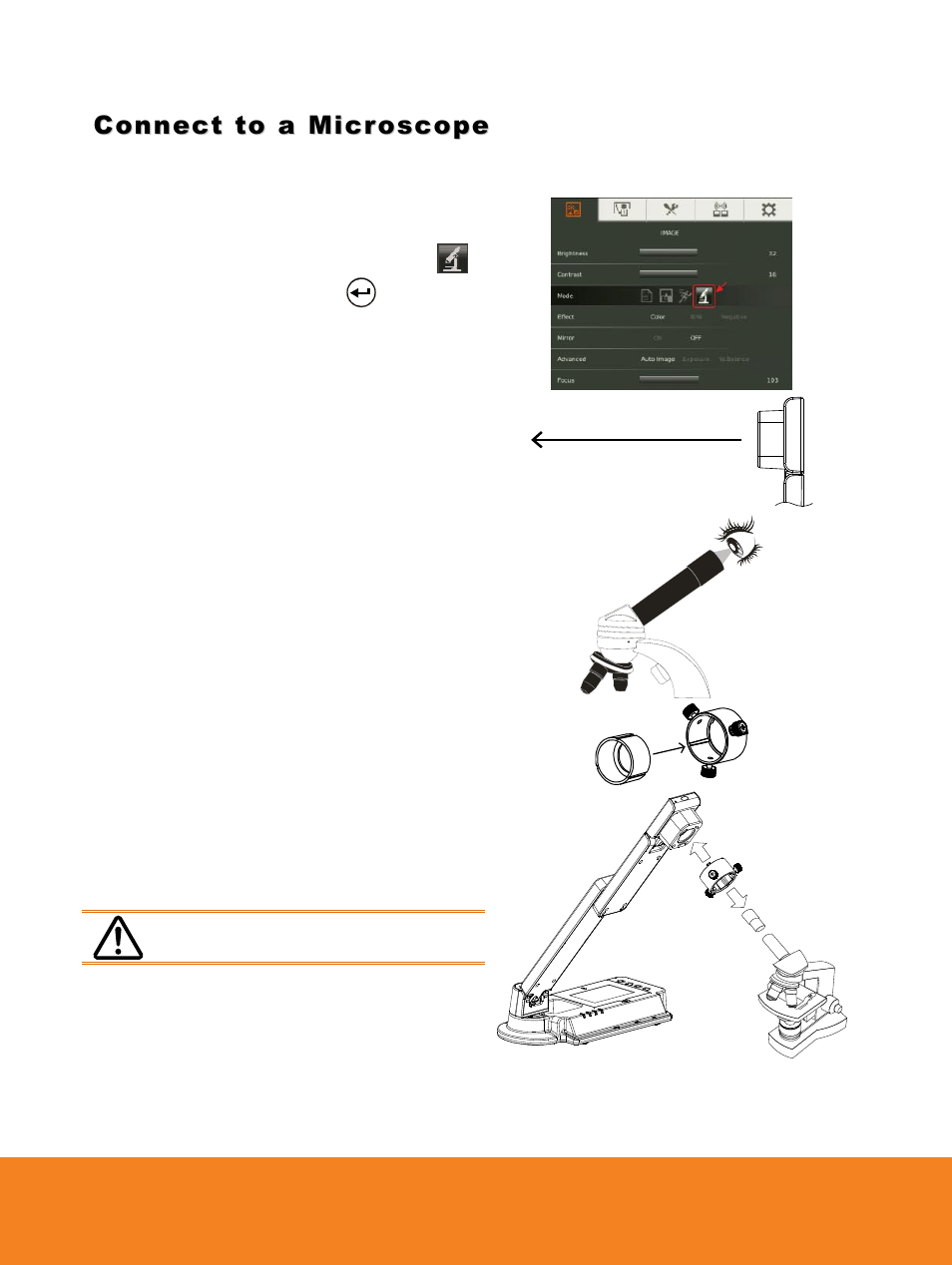 30bconnect to a microscope, Connect to a microscope | AVer W30 user manual User Manual | Page 19 / 44