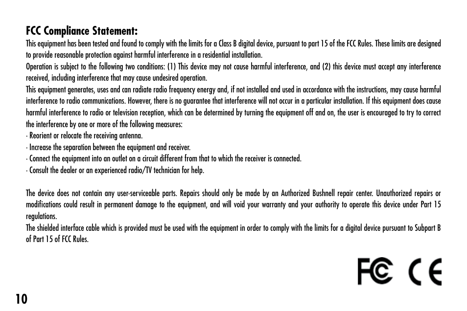 Bushnell IMAGE VIEW 111024 User Manual | Page 10 / 12