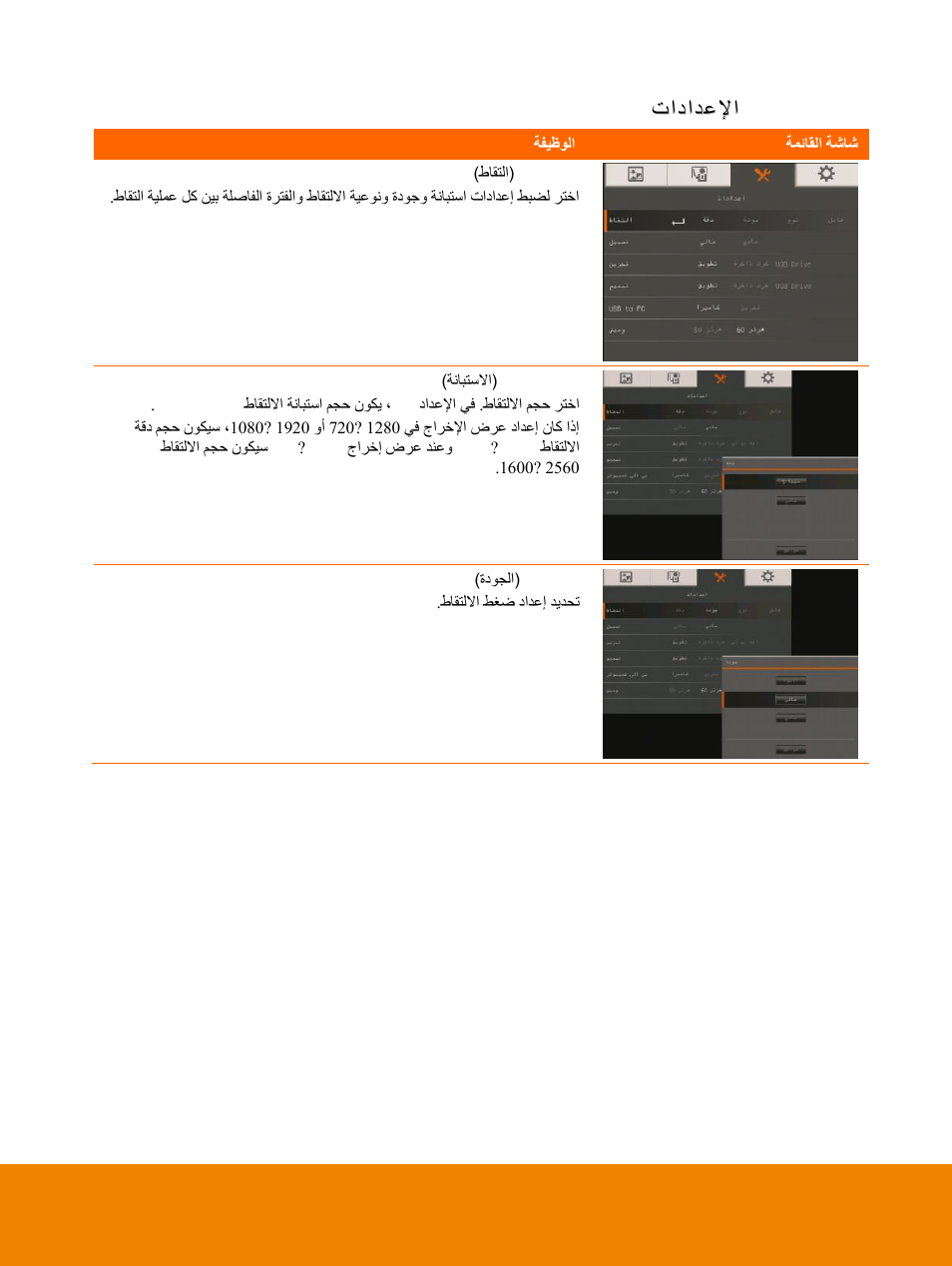 تادادعلإا تادادعلإا | AVer F15 On-screen Display User Manual | Page 160 / 189