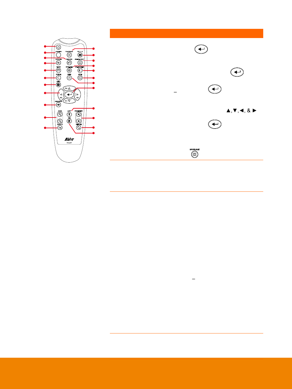 AVer F15 Remote Control User Manual | Page 19 / 61