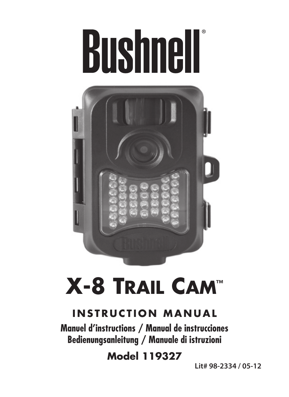 Bushnell X-8 TRAIL CAM 119327 User Manual | 128 pages