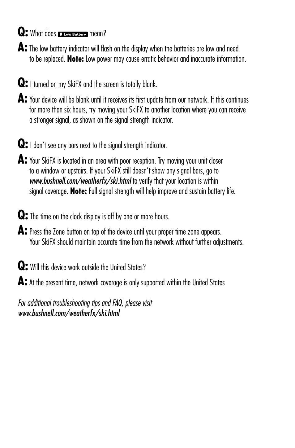 Bushnell WEATHERFX 950070C User Manual | Page 6 / 8