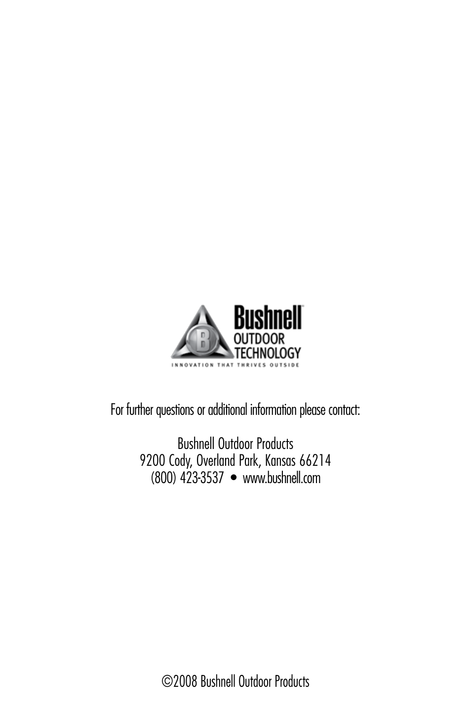 Bushnell WEATHERFX 950070C User Manual | Page 8 / 8