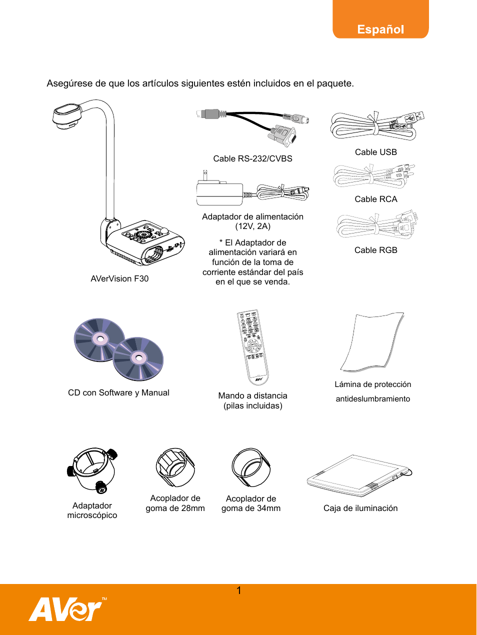 AVer F30 user manual User Manual | Page 5 / 45