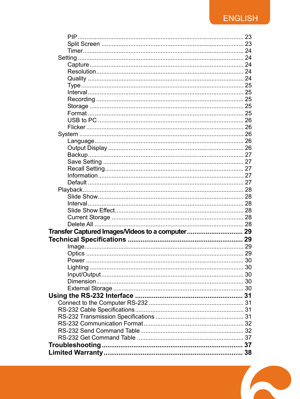 English | AVer F30 user manual User Manual | Page 4 / 43