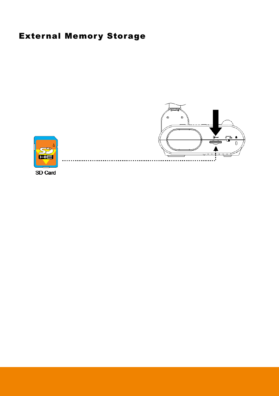 External memory storage, Insert an sd card | AVer F17HD+ User Manual | Page 24 / 40