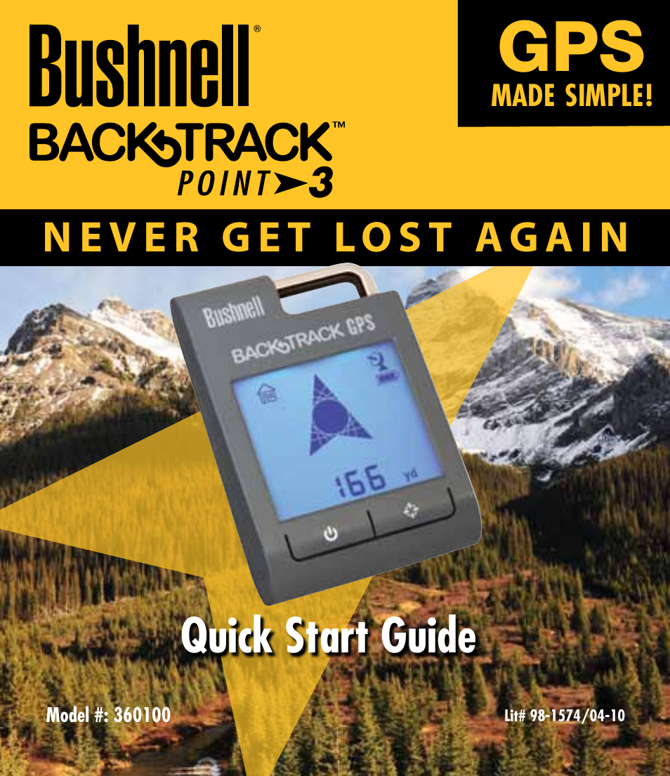 Bushnell 360100 User Manual | 12 pages