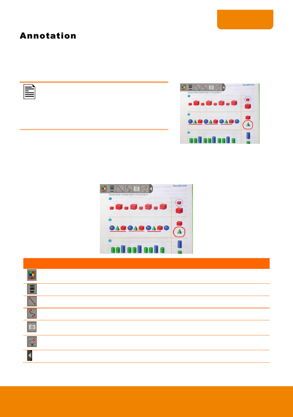 Annotation, Using the annotation control panel | AVer 315AF user manual User Manual | Page 35 / 48
