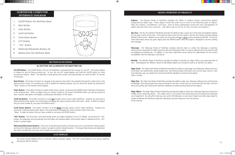 Northstar computer interface diagram | Bushnell NORTHSTAR GOTO 78-8890 User Manual | Page 6 / 18