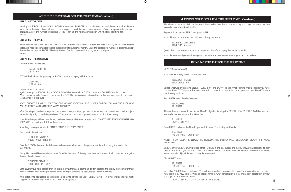 Bushnell NORTHSTAR GOTO 78-8890 User Manual | Page 8 / 18