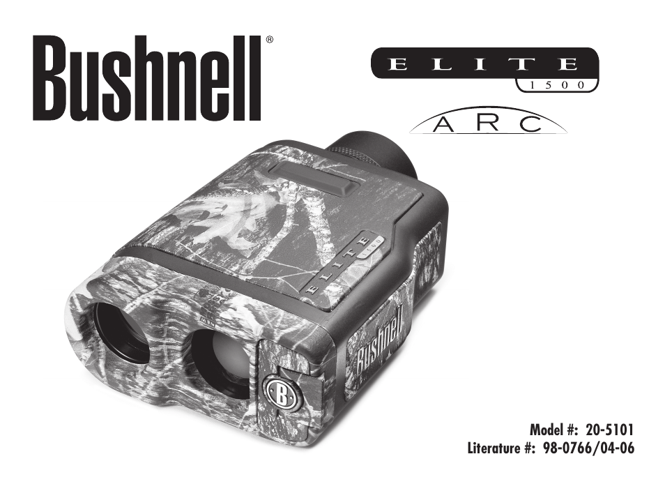 Bushnell ELITE1500ARCTM 20-5101 User Manual | 63 pages