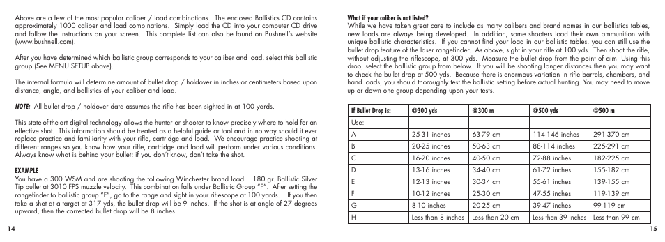 Bushnell ELITE1500ARCTM 20-5101 User Manual | Page 9 / 63
