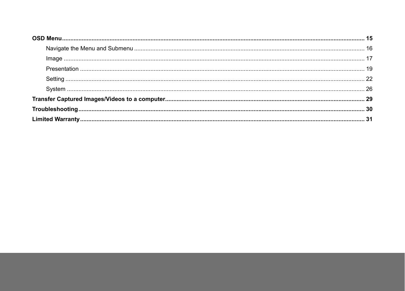 AVer VP-1HD User Manual | Page 6 / 40