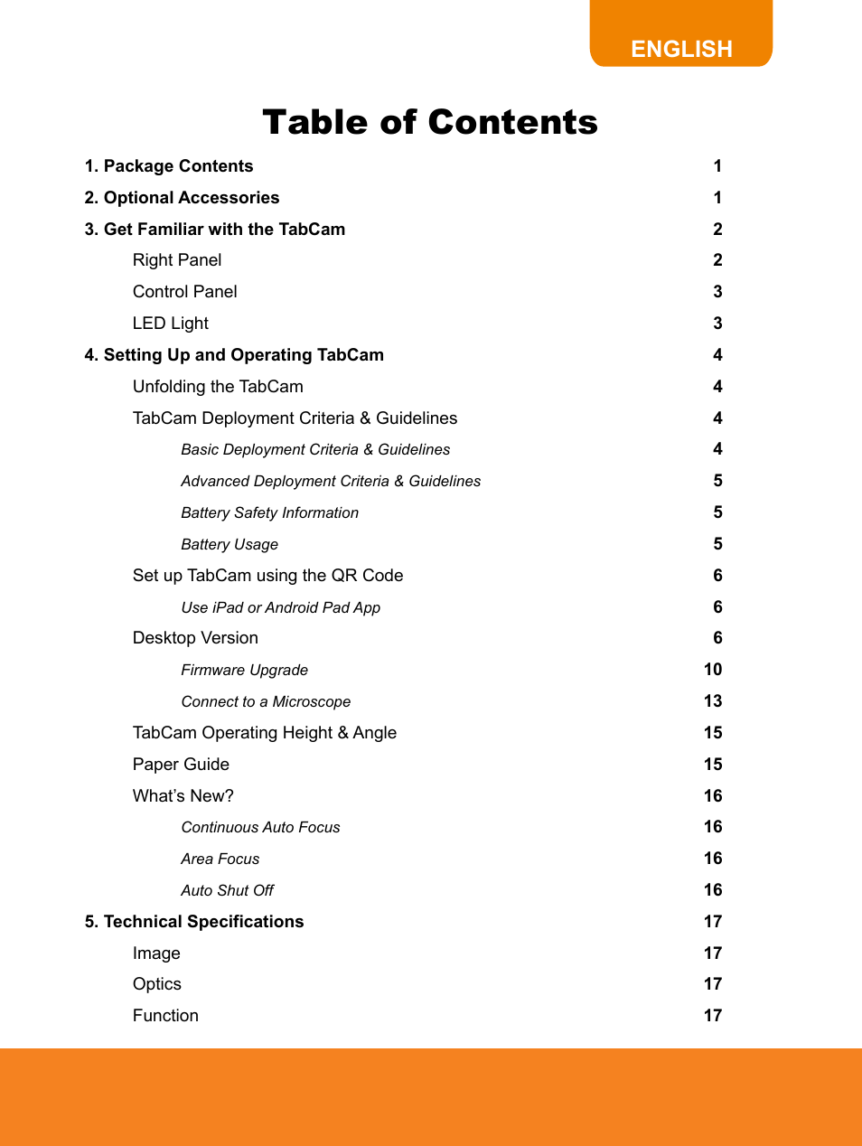 AVer TabCam user manual User Manual | Page 3 / 27