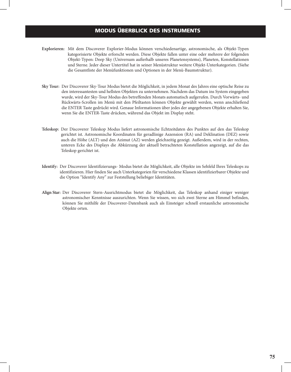 Bushnell Discoverer User Manual | Page 75 / 116