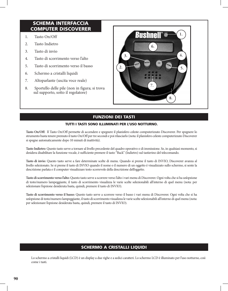 Schema interfaccia computer discoverer | Bushnell Discoverer User Manual | Page 90 / 116