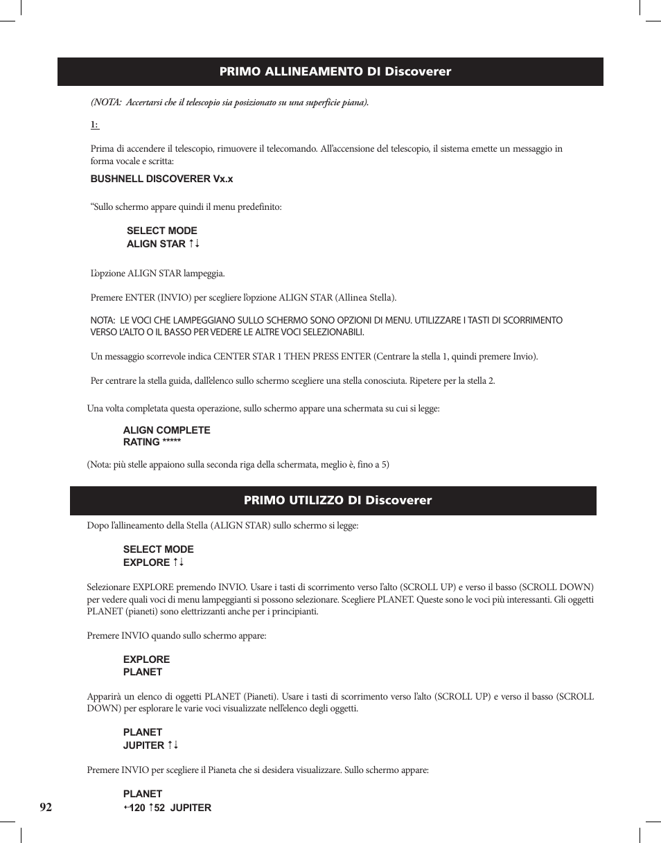 Bushnell Discoverer User Manual | Page 92 / 116