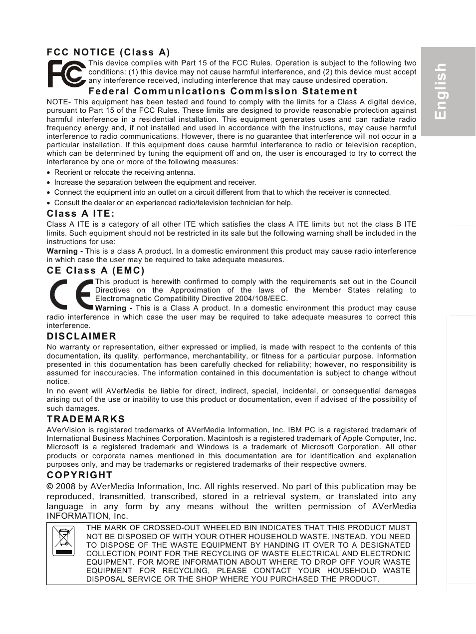 AVer CP300 User Manual | Page 3 / 192