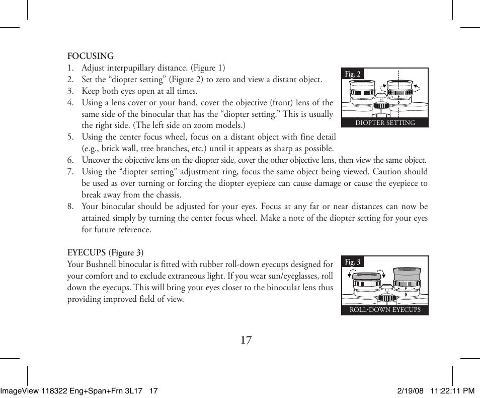 Bushnell 11-8322G User Manual | Page 17 / 52