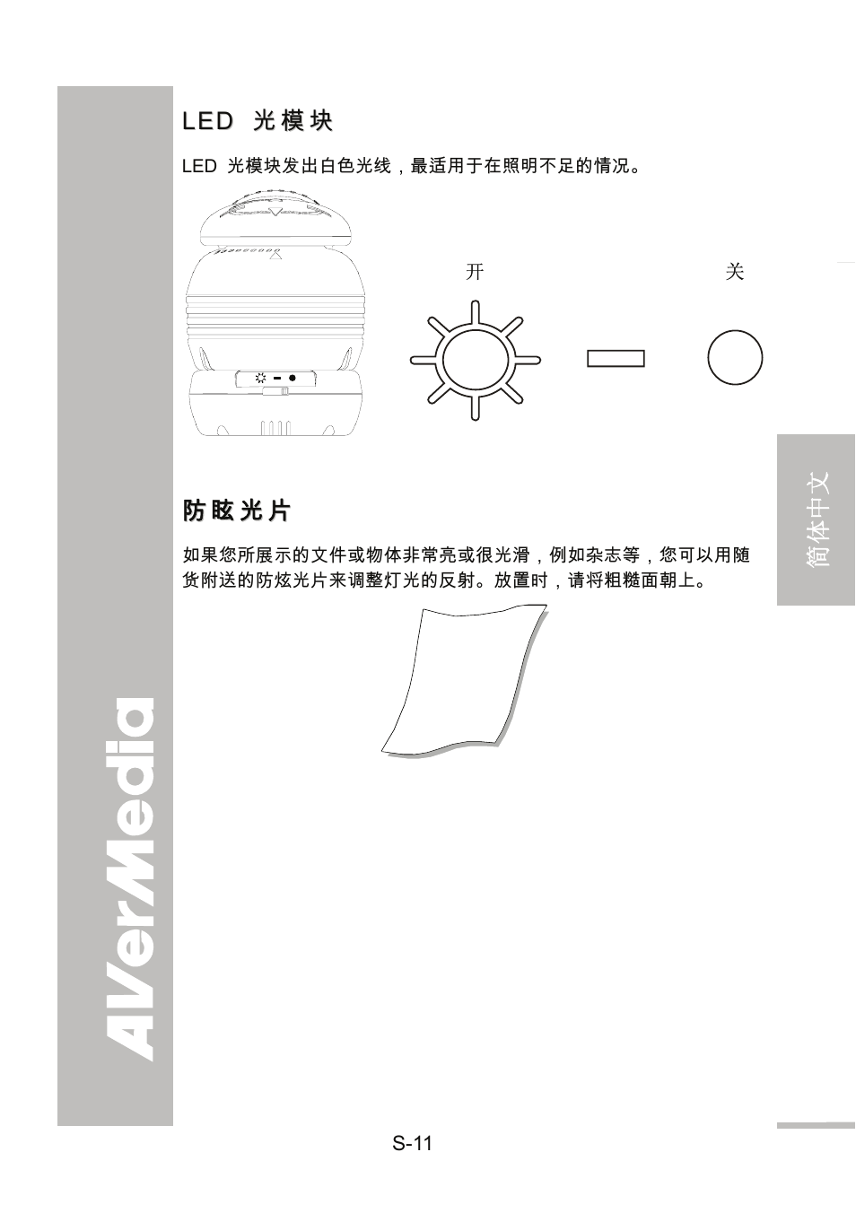 Led 光模块, 防眩光片 | AVer 300AF user manual User Manual | Page 75 / 144