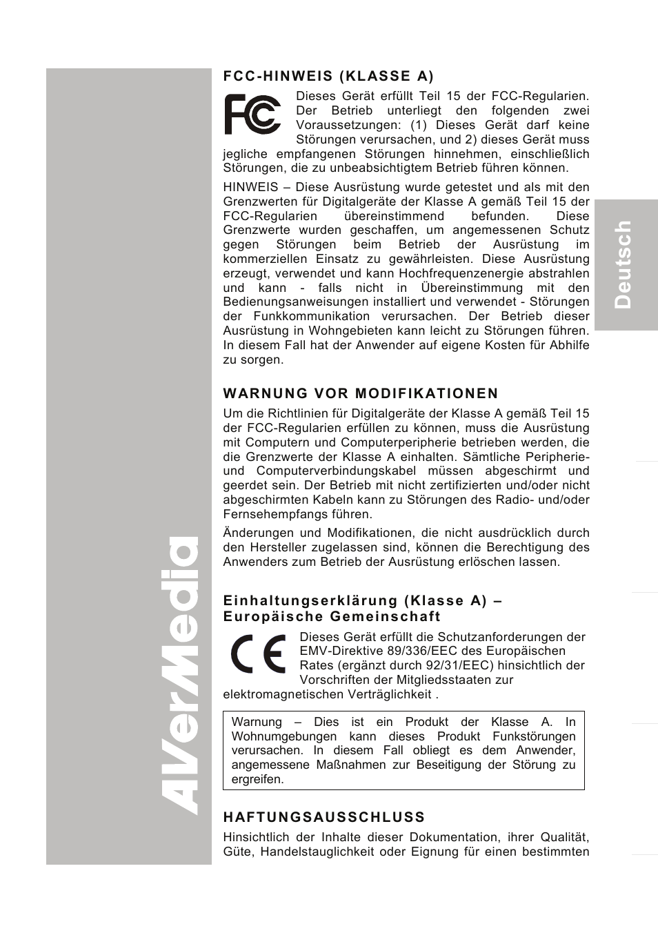 AVer 300AF user manual User Manual | Page 31 / 170