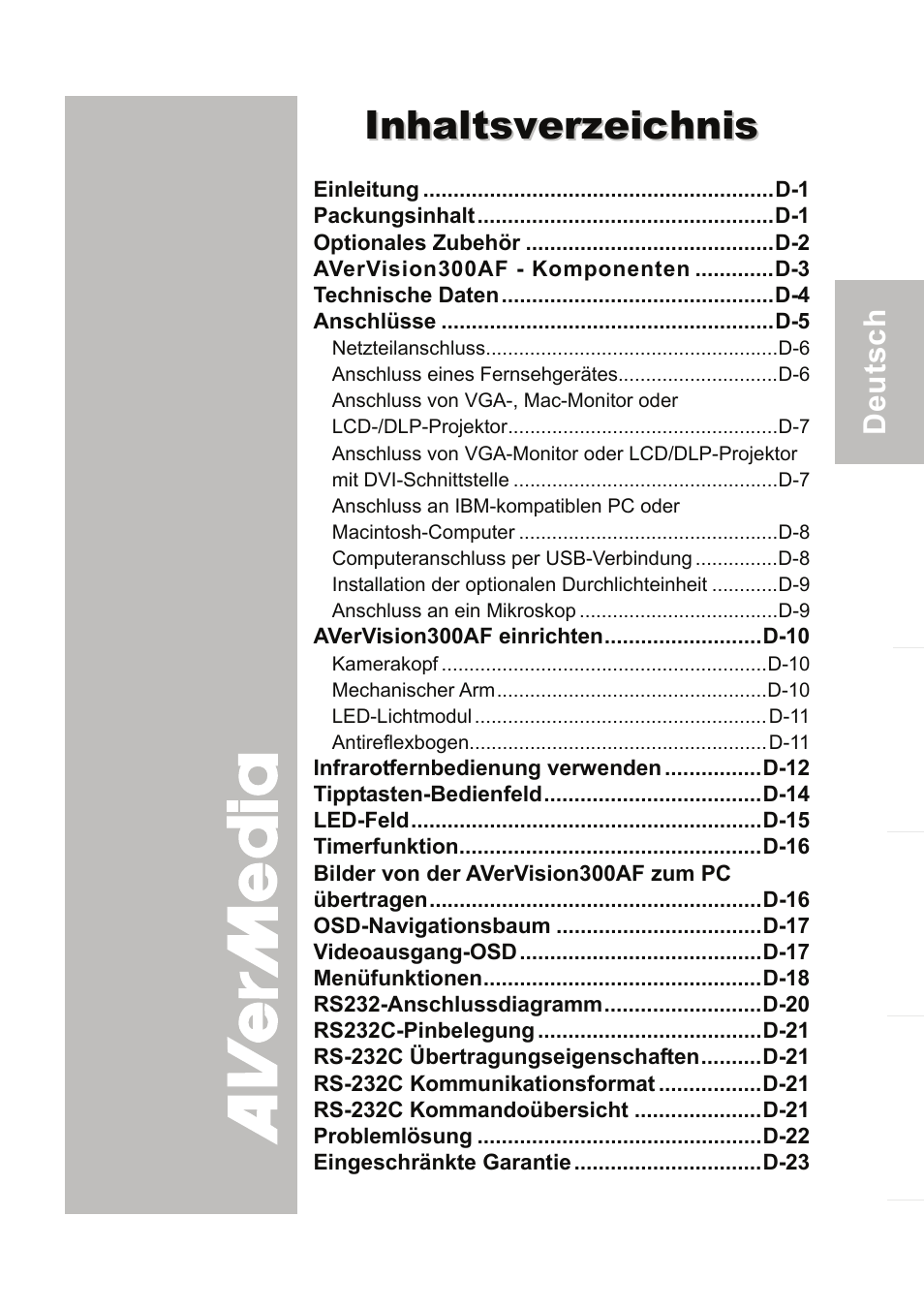 AVer 300AF user manual User Manual | Page 33 / 170