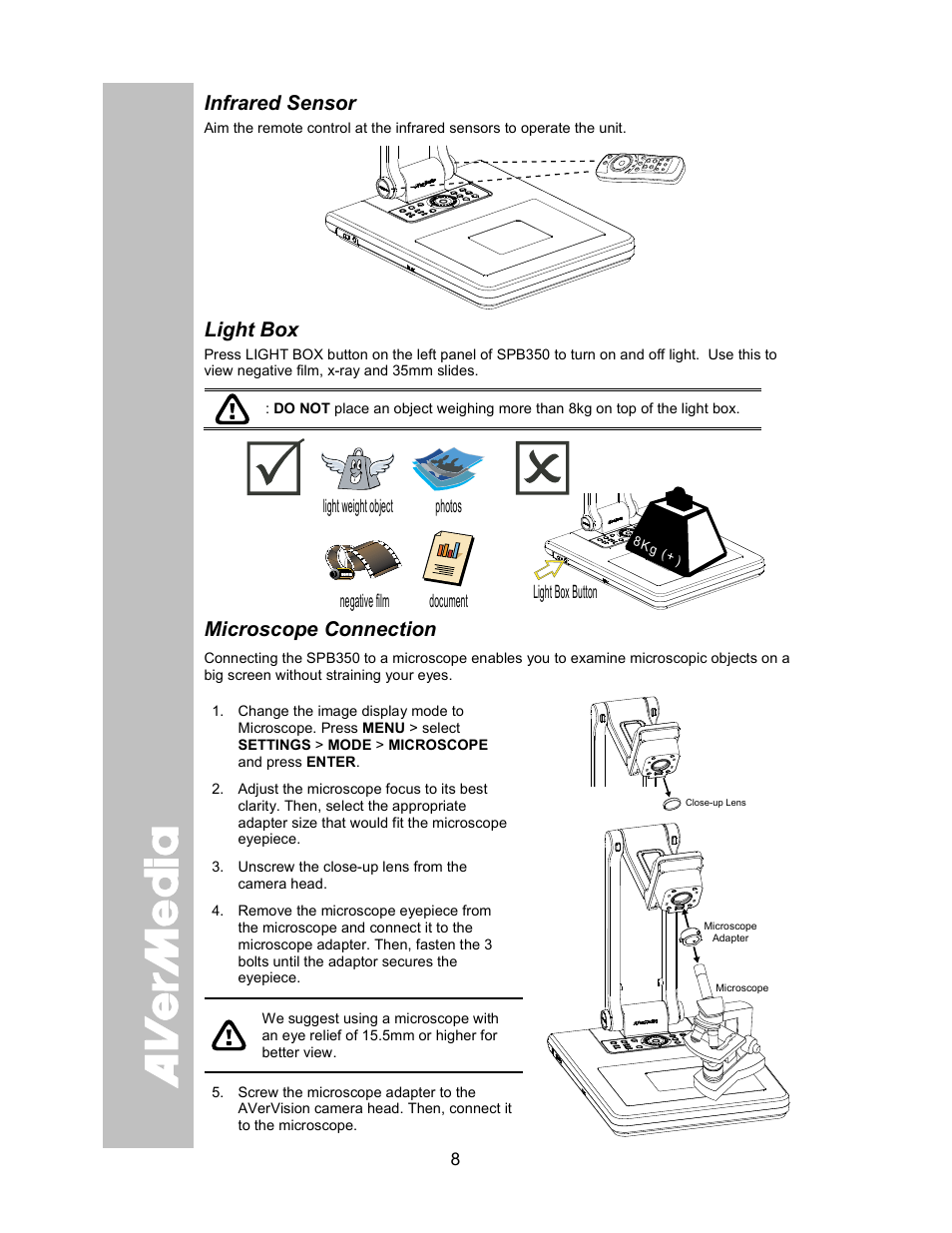 AVer SPB350 user manual User Manual | Page 12 / 25