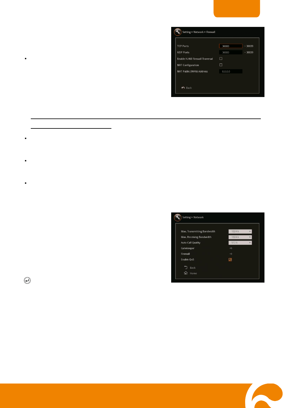 To enable/disable quality of service, Video /audio | AVer H300 user manual User Manual | Page 44 / 77