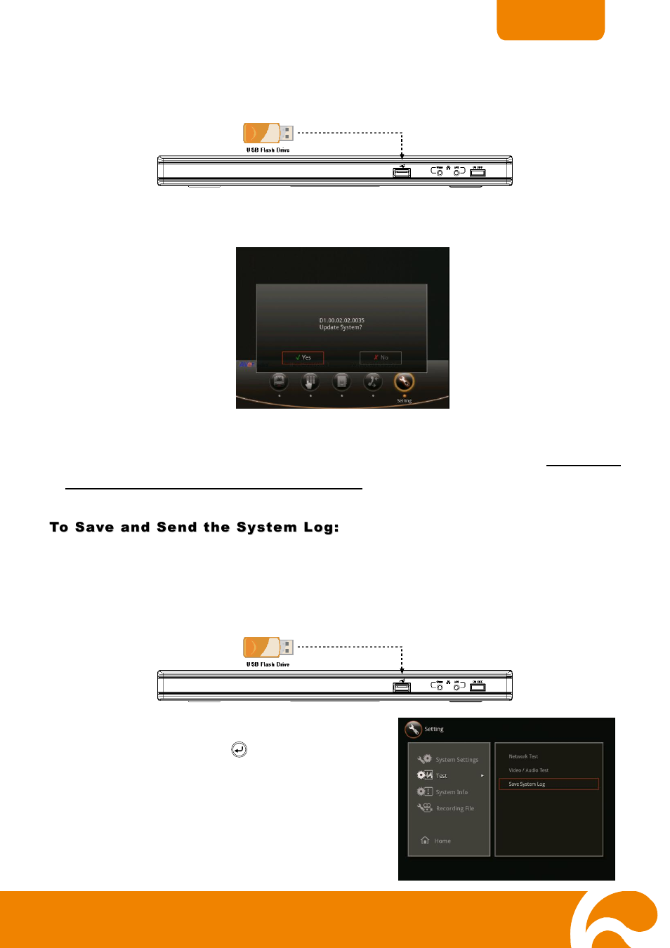 To save and send the system log | AVer H300 user manual User Manual | Page 52 / 77