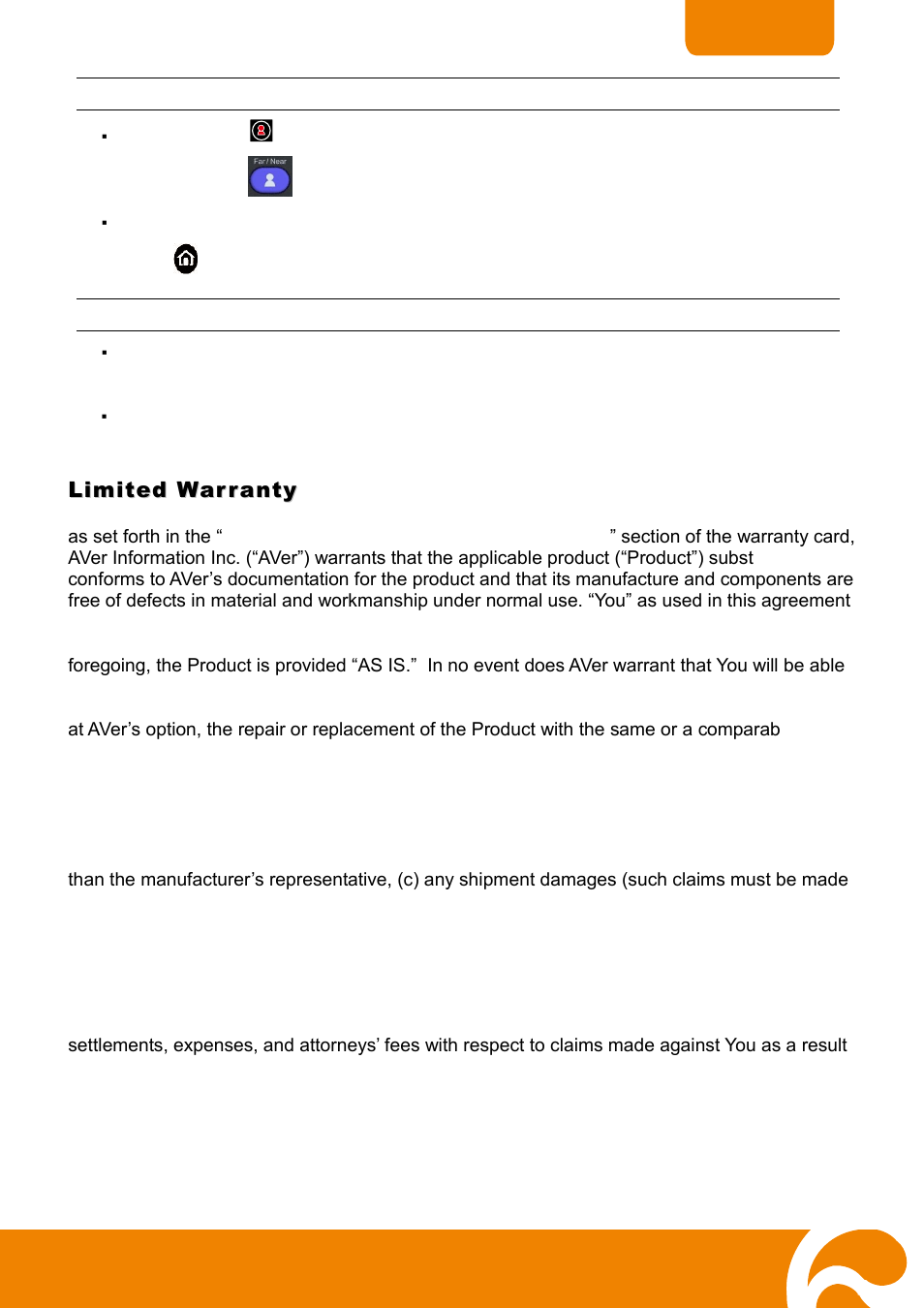 Limited warranty | AVer H300 user manual User Manual | Page 74 / 77