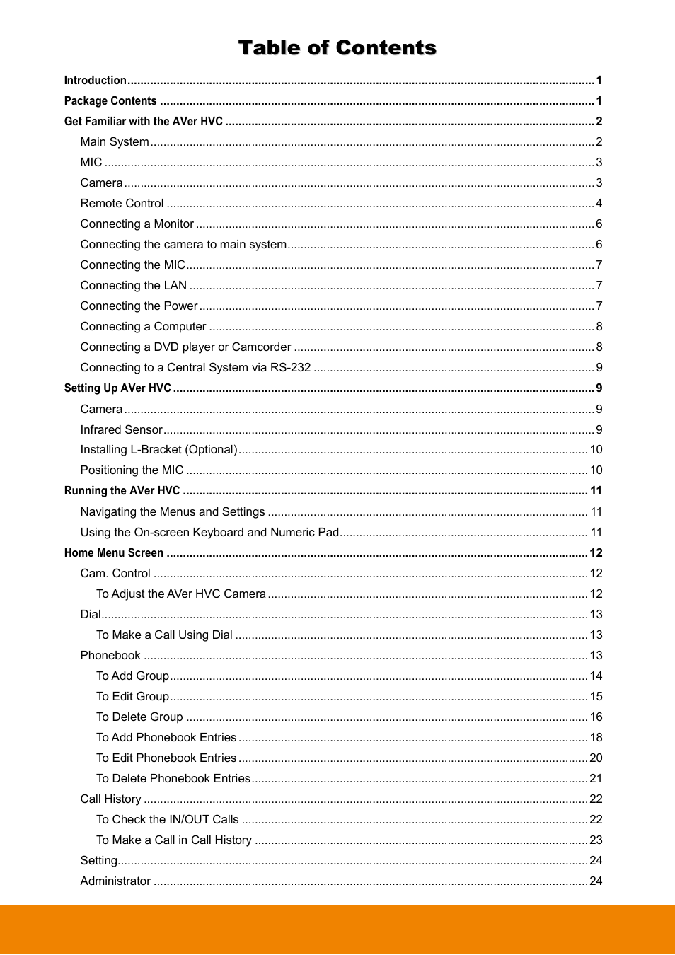 AVer HVC130 user manual User Manual | Page 2 / 74