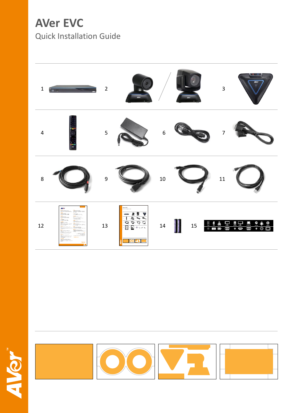 AVer EVC130 quick guide User Manual | 8 pages