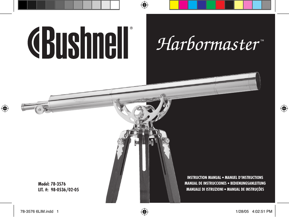 Bushnell HARBORMASTER 78-3576 User Manual | 15 pages