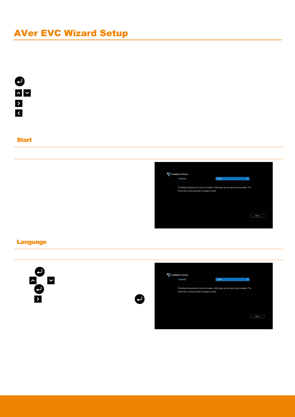 Aver evc wizard setup | AVer EVC900 User Manual | Page 18 / 93