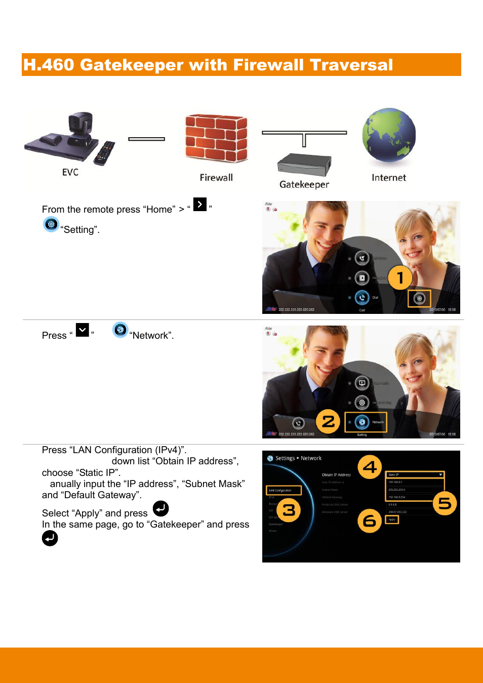 H.460 gatekeeper with firewall traversal | AVer EVC900 User Manual | Page 88 / 93