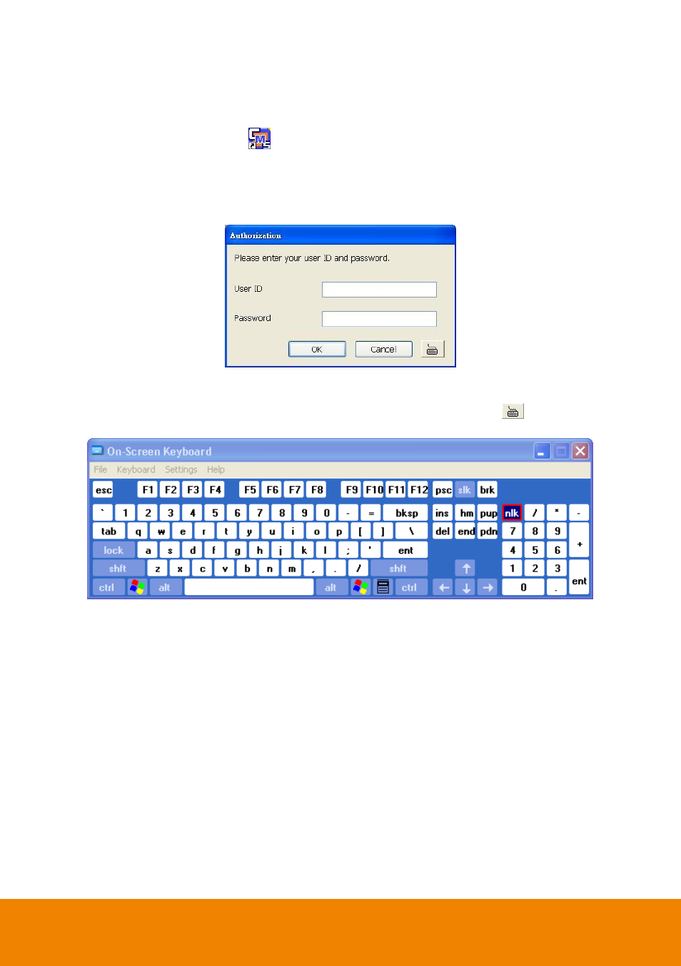 Chapter 3, Using the cms, 1 running the cms software | 1 using the virtual keyboard | AVer CM3000 for E5016 User Manual | Page 14 / 47