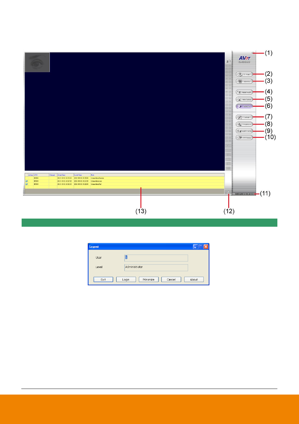 2 using the cms application | AVer CM3000 for E5016 User Manual | Page 15 / 47