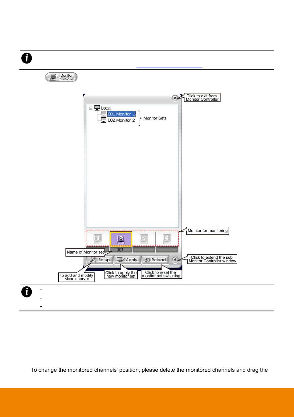1 using the monitor controller | AVer CM3000 for E5016 User Manual | Page 18 / 47