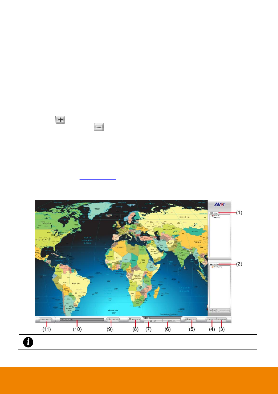 6 e-map setup, 1 to set up the e-map | AVer CM3000 for E5016 User Manual | Page 34 / 47