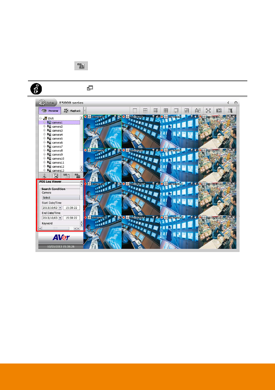 3 using pos log viewer, Using pos log viewer, Chapter 2.16.3 | Chapter 2.17.3 | AVer E5000 series User Manual | Page 142 / 191