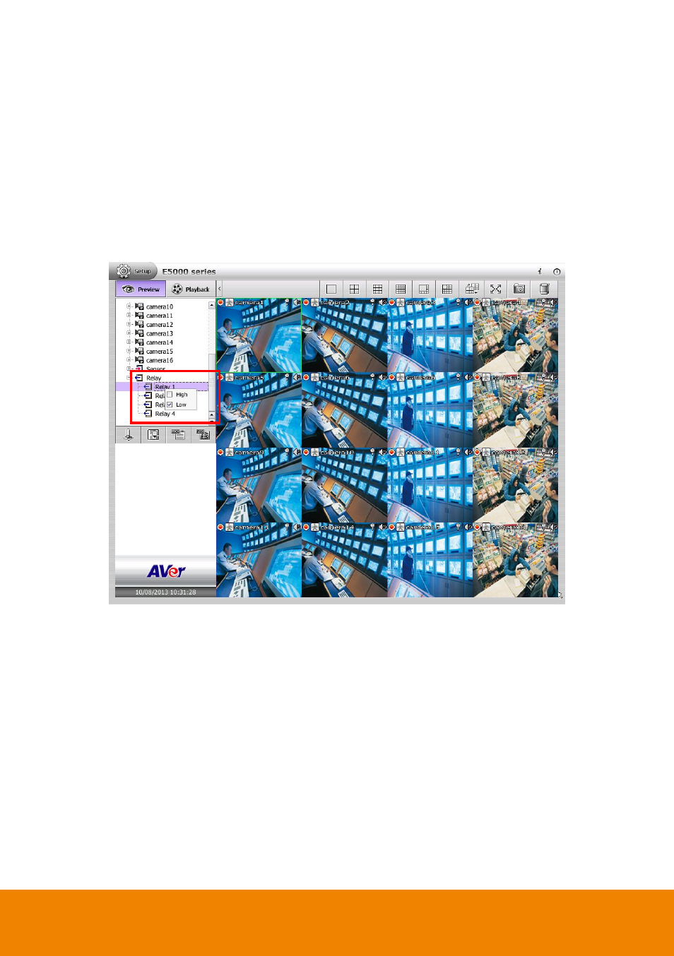 14 changing relay status, Changing relay status | AVer E5000 series User Manual | Page 160 / 191