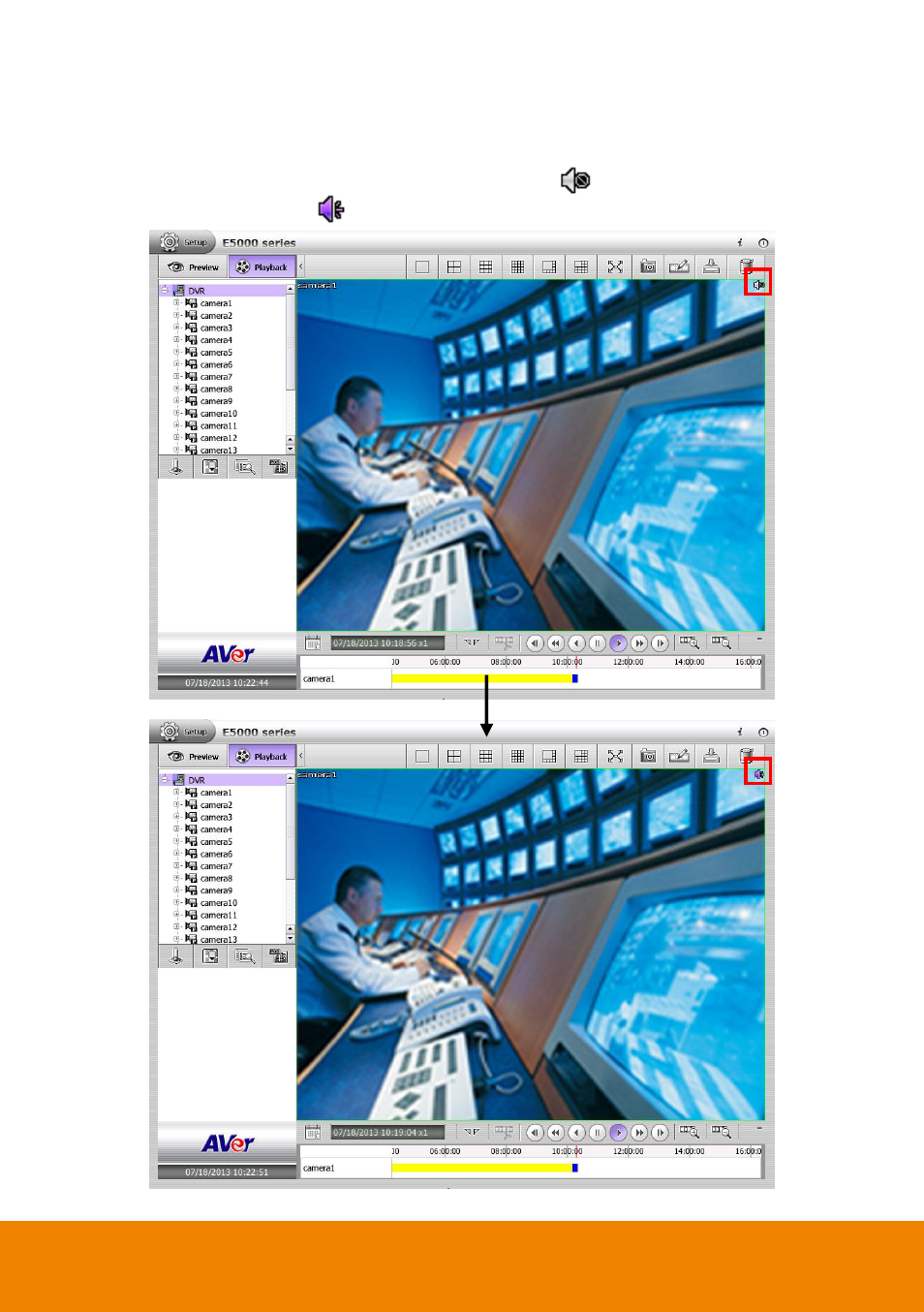 2 enable/disable sound of the channel, Enable/disable sound of the channel | AVer E5000 series User Manual | Page 170 / 191