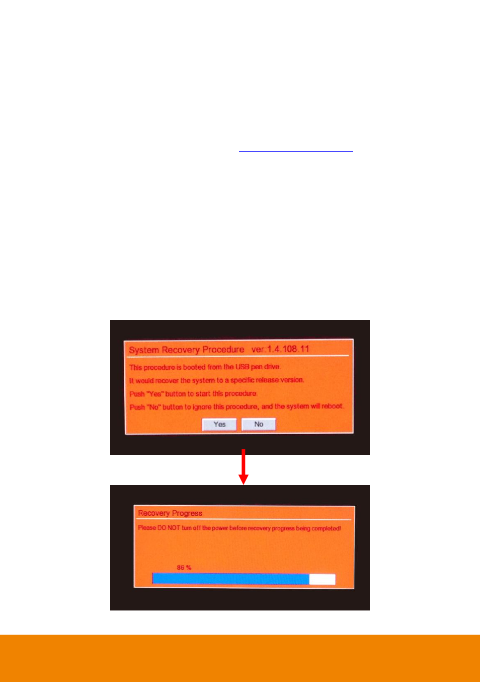 Appendix, Recovering nvr/dvr system through the usb port | AVer E5000 series User Manual | Page 188 / 191