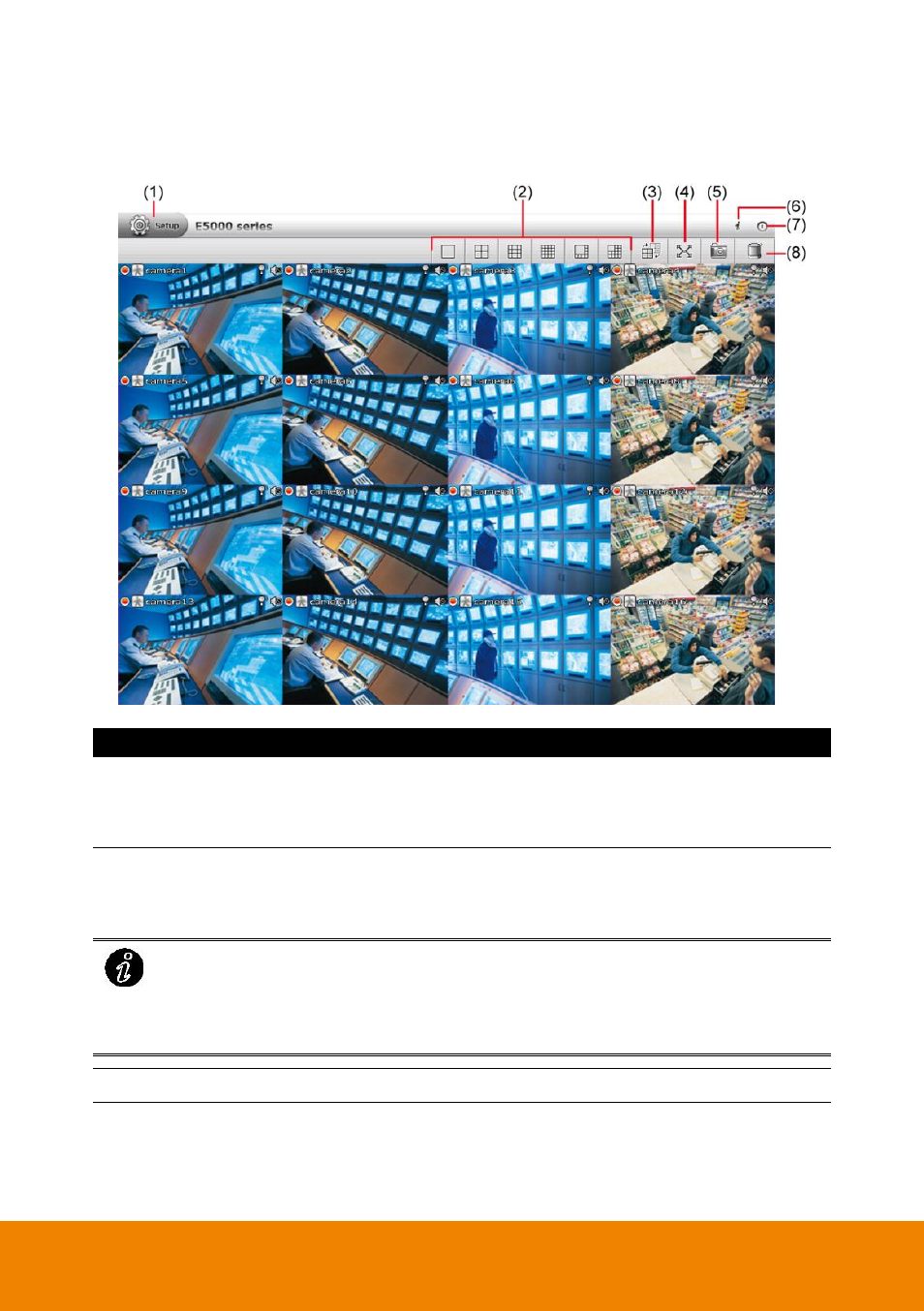 1 familiarizing function in preview compact mode, Familiarizing function in preview compact mode, Chapter 2.4.1 | AVer E5000 series User Manual | Page 29 / 191