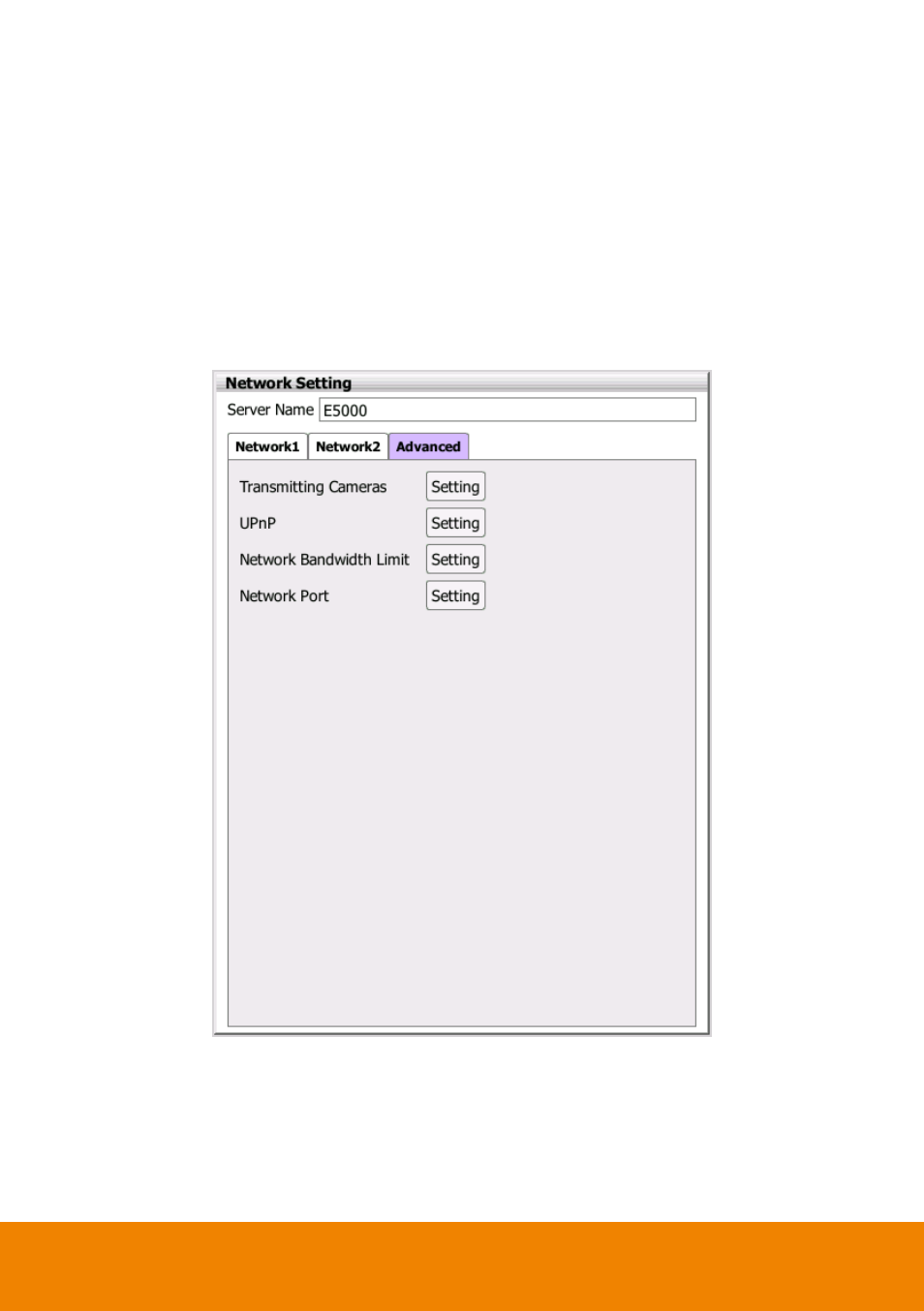 2 network advanced setting, Network advanced setting | AVer E5000 series User Manual | Page 56 / 191